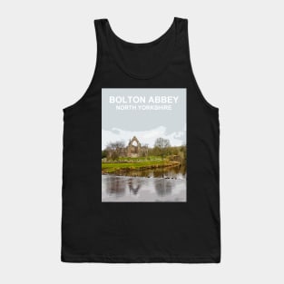 Bolton Abbey, North Yorkshire. Travel poster Tank Top